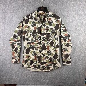 Vintage Walls Duck Camo button Up Long Sleeve Shirt